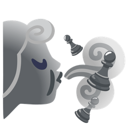 chess pawn and wind face