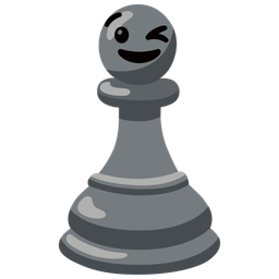 Chess pawn and Winking face