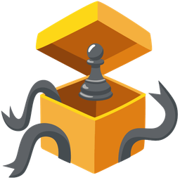 chess pawn and wrapped gift