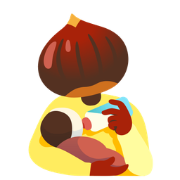 chestnut and baby bottle