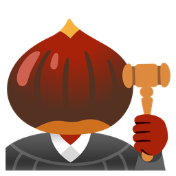 chestnut and balance scale