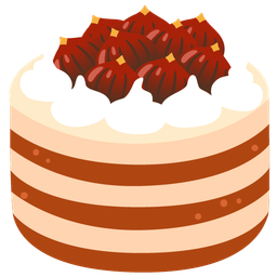chestnut and birthday cake