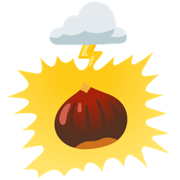 chestnut and cloud with lightning