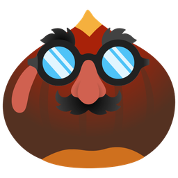 chestnut and disguised face