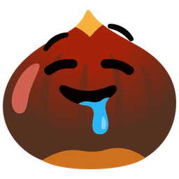 chestnut and drooling face