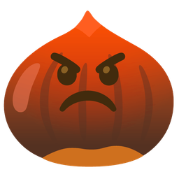 chestnut and enraged face