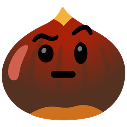 chestnut and face with raised eyebrow