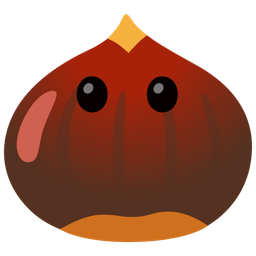 chestnut and face without mouth