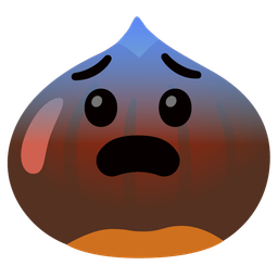 chestnut and fearful face