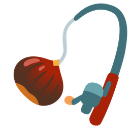 chestnut and fishing pole