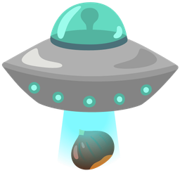 chestnut and flying saucer