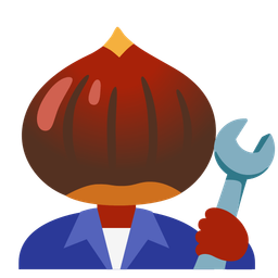 chestnut and hammer and wrench