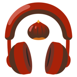 chestnut and headphone