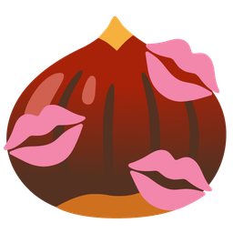 chestnut and kiss mark