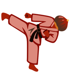 chestnut and martial arts uniform