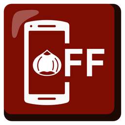 chestnut and mobile phone off