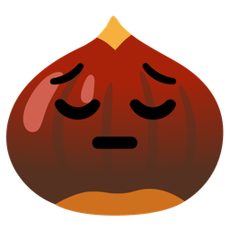 chestnut and pensive face