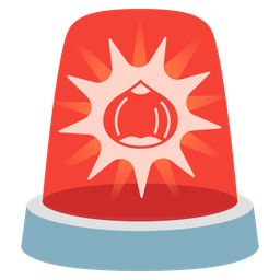 chestnut and police car light