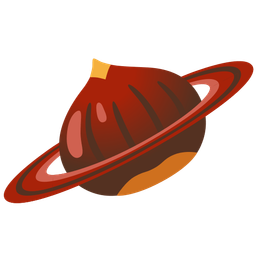 chestnut and ringed planet