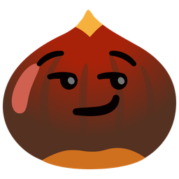 chestnut and smirking face