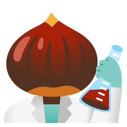 chestnut and test tube