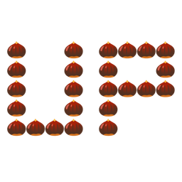 chestnut and UP! button