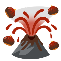 chestnut and volcano