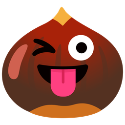 Chestnut and Winking face with tongue