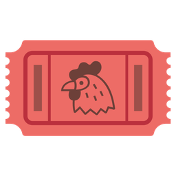 chicken and admission tickets