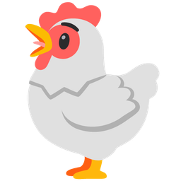 chicken and astonished face