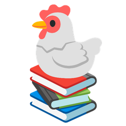 chicken and books