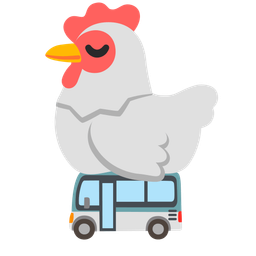 chicken and bus