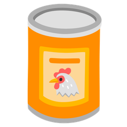 chicken and canned food