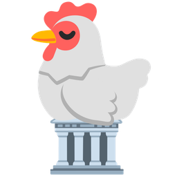 chicken and classical building