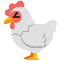 chicken and confounded face