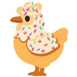chicken and cupcake