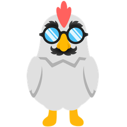 chicken and disguised face