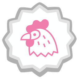 chicken and fish cake with swirl