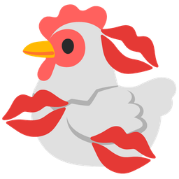 chicken and kiss mark