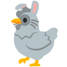 chicken and rabbit face