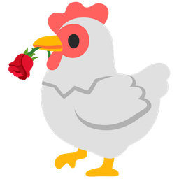 chicken and rose
