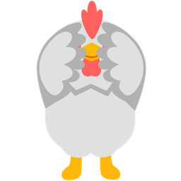 chicken and see-no-evil monkey