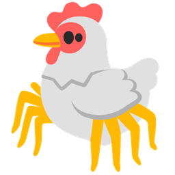 chicken and spider
