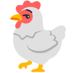 chicken and unamused face