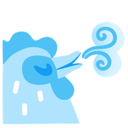 chicken and wind face