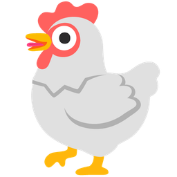 Chicken and Winking face with tongue