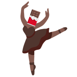 Chocolate bar and Ballet shoes