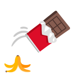 Chocolate bar and Banana