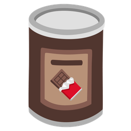 Chocolate bar and Canned food