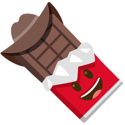 Chocolate bar and Cowboy hat face